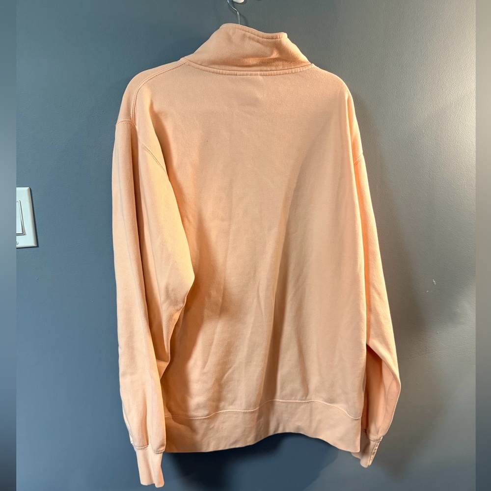 Pacific & Co Quarter-Zip Sweatshirt – Peach | 2X - Picture 4 of 4